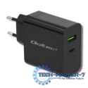 Ładowarka sieciowa | 45W | 5-20V | 2.25-3A | USB typ C PD | USB | Czarna