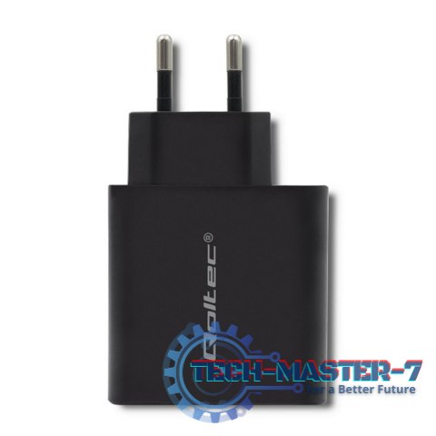 Ładowarka sieciowa | 45W | 5-20V | 2.25-3A | USB typ C PD | USB | Czarna Ładowarka sieciowa | 45W | 5-20V | 2.25-3A | USB typ C PD | USB | Czarna
