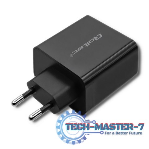 Ładowarka sieciowa | 45W | 5-20V | 2.25-3A | USB typ C PD | USB | Czarna Ładowarka sieciowa | 45W | 5-20V | 2.25-3A | USB typ C PD | USB | Czarna