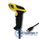 Laserowy czytnik kodów 1D | 2D | USB |Czarny