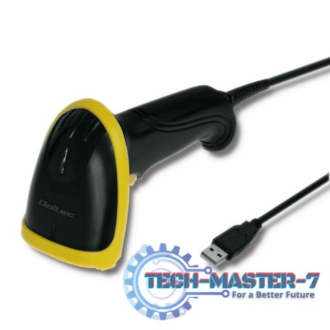 Laserowy czytnik kodów 1D | 2D | USB |Czarny Laserowy czytnik kodów 1D | 2D | USB |Czarny