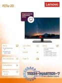 Monitor 27.0 ThinkVision P27u-20 WLED LCD 62CBRAT6EU