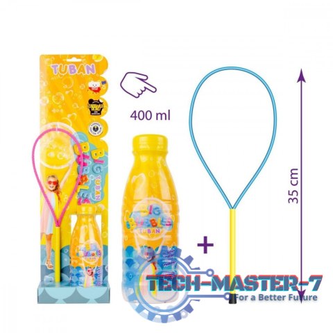 Obręcz do baniek mydlanych z płynem 400 ml Obręcz do baniek mydlanych z płynem 400 ml