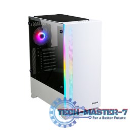 Obudowa S5 WHITE ATX Mid Tower PC Case RGB fan TG