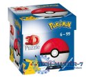 Puzzle 54 elementy 3D Kula, Pokemon czerwona