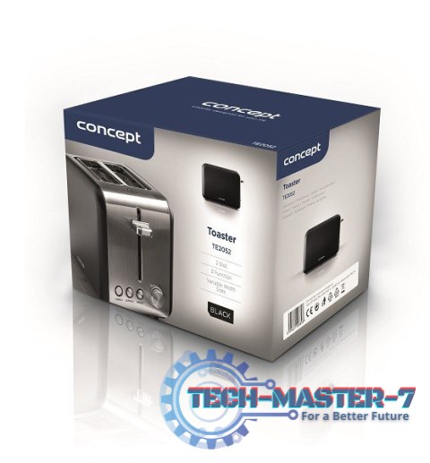 Toster TE2052 inox czarny Toster TE2052 inox czarny