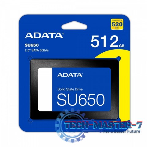 Dysk SSD Ultimate SU650 512GB 2.5 S3 3D TLC Retail Dysk SSD Ultimate SU650 512GB 2.5 S3 3D TLC Retail