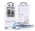 Kabel USB 3.0 - USB C 2m PREMIUM 3A czarny TPE