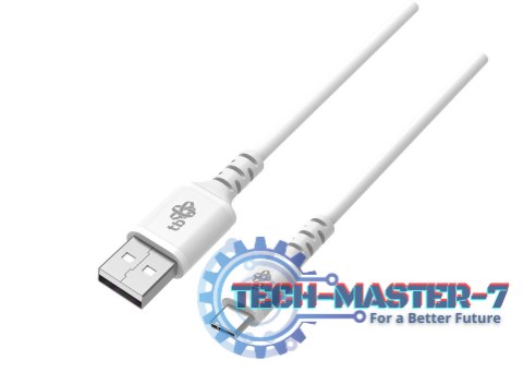 Kabel USB-USB C 2m silikonowy biały Quick Charge Kabel USB-USB C 2m silikonowy biały Quick Charge