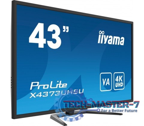 Monitor wielkoformatowy 43 cale X4373UHSU-B1 4K, VA, 2xHDMI, DP, mDP, 3ms, 2x7W, USBx4 Monitor wielkoformatowy 43 cale X4373UHSU-B1 4K, VA, 2xHDMI, DP, mDP, 3ms, 2x7W, USBx4