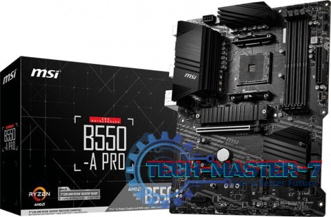Płyta główna B550 A-PRO AM4 4DDR4 HDMI/DP M.2 ATX Płyta główna B550 A-PRO AM4 4DDR4 HDMI/DP M.2 ATX