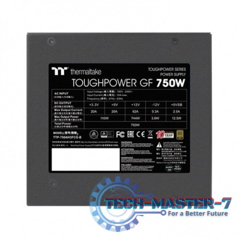 Zasilacz - ToughPower GF 750W Modular 80+Gold Zasilacz - ToughPower GF 750W Modular 80+Gold