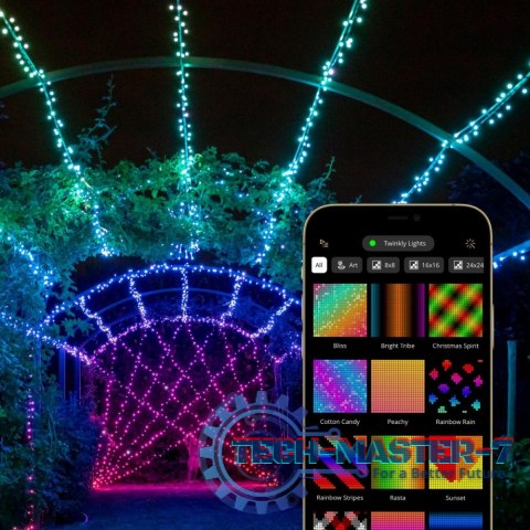 Inteligentne lampki choinkowe Strings 100 LED RGB 8 m łańcuch Inteligentne lampki choinkowe Strings 100 LED RGB 8 m łańcuch
