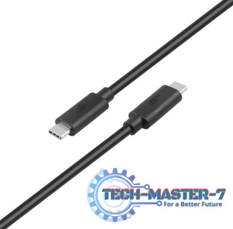 Kabel USB C-USB C 2m 60W 5Gbps USB 3.1 czarny Kabel USB C-USB C 2m 60W 5Gbps USB 3.1 czarny