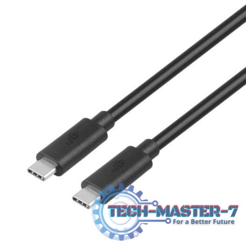Kabel USB C-USB C 2m 60W 5Gbps USB 3.1 czarny Kabel USB C-USB C 2m 60W 5Gbps USB 3.1 czarny