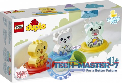 Klocki DUPLO 10965 Zabawa w kąpieli: pływający pociąg ze zwierzątkami Klocki DUPLO 10965 Zabawa w kąpieli: pływający pociąg ze zwierzątkami