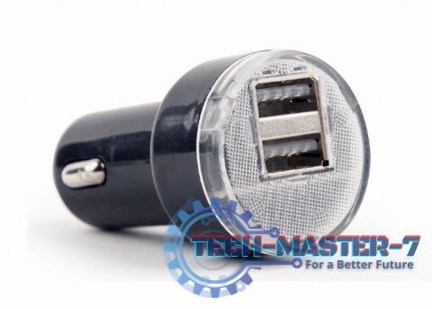 Ładowarka samochodowa 2xUSB 2.1A czarna Ładowarka samochodowa 2xUSB 2.1A czarna