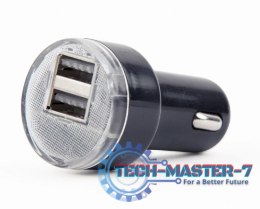 Ładowarka samochodowa 2xUSB 2.1A czarna