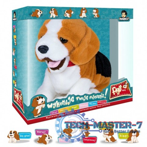 Maskotka interaktywna Figo Pies reagujący na komendy Beagle Maskotka interaktywna Figo Pies reagujący na komendy Beagle
