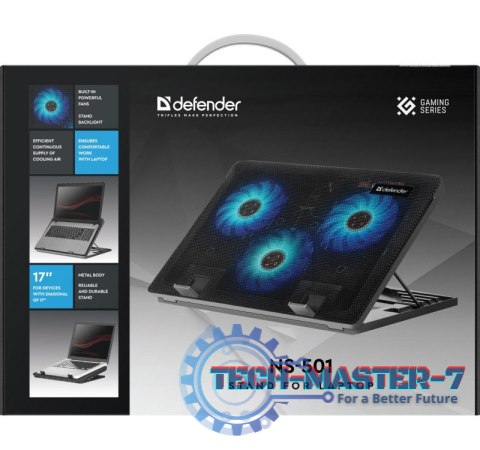Podstawka chłodząca pod laptopa NS-501 metalowa 15.6"-17" Podstawka chłodząca pod laptopa NS-501 metalowa 15.6"-17"