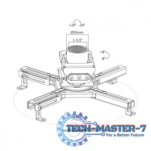Uchwyt sufitowy do projektora MC-913 Uchwyt sufitowy do projektora MC-913