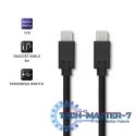 Kabel USB 3.1 typ C męski | USB 3.1 typ C męski | 3m | Czarny
