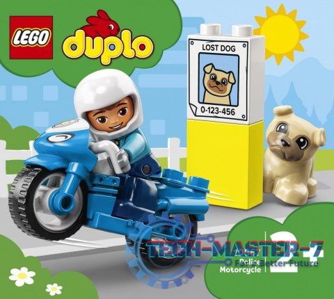 Klocki DUPLO 10967 Motocykl policyjny Klocki DUPLO 10967 Motocykl policyjny