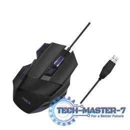 Optyczna mysz gamingowa 2400 dpi, Czarna