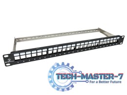 Patch panel pusty 24 porty 1U modularny