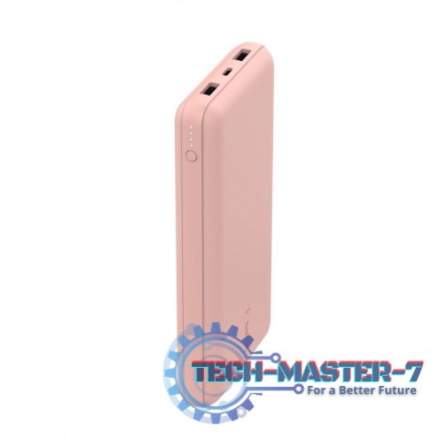 PowerBank 20 000mAh 15W USB-A/USB-C różowe złoto