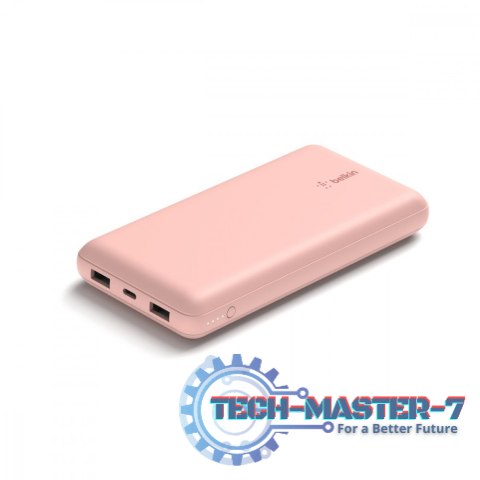 PowerBank 20 000mAh 15W USB-A/USB-C różowe złoto PowerBank 20 000mAh 15W USB-A/USB-C różowe złoto