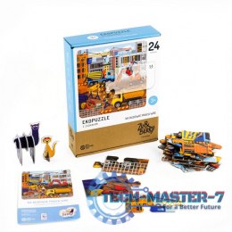 Puzzle 24 elementy Na Budowie praca wre