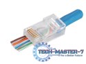 Wtyk przelotowy RJ45 UTP kat.5e (op. 100 szt)