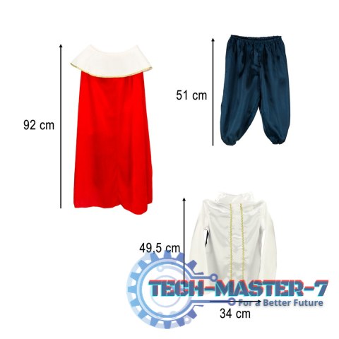 Kostium strój karnawałowy przebranie król korona peleryna jasełka rozmiar M 110-120cm Kostium strój karnawałowy przebranie król korona peleryna jasełka rozmiar M 110-120cm