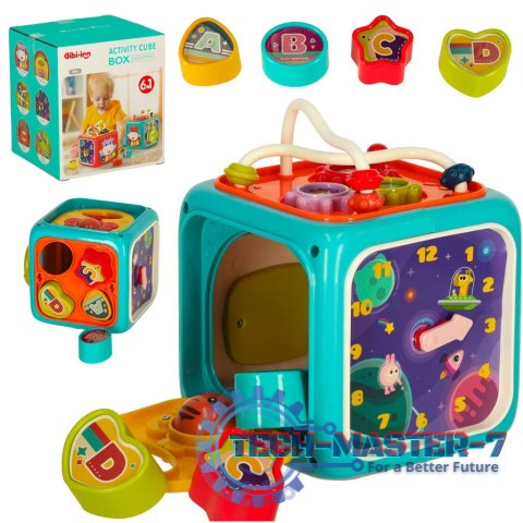 Kostka edukacyjna sorter 6w1 niebieska Kostka edukacyjna sorter 6w1 niebieska