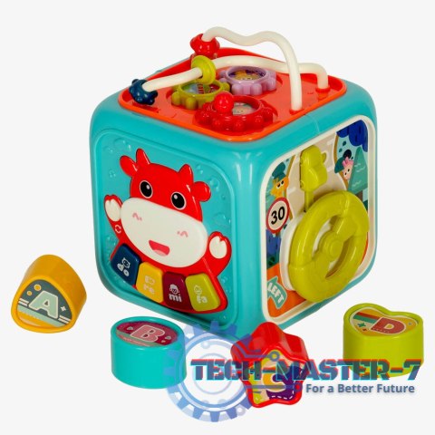 Kostka edukacyjna sorter 6w1 niebieska Kostka edukacyjna sorter 6w1 niebieska