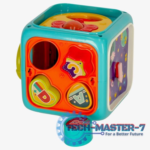 Kostka edukacyjna sorter 6w1 niebieska Kostka edukacyjna sorter 6w1 niebieska