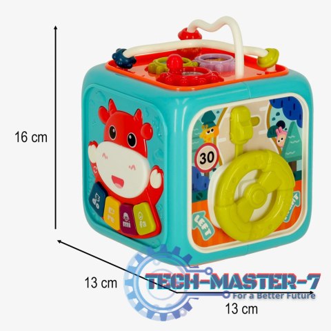 Kostka edukacyjna sorter 6w1 niebieska Kostka edukacyjna sorter 6w1 niebieska