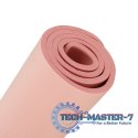 Mata do ćwiczeń jogi gimnastyczna treningowa fitness karimata gruba 1,5cm różowa + pokrowiec