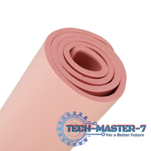 Mata do ćwiczeń jogi gimnastyczna treningowa fitness karimata gruba 1,5cm różowa + pokrowiec Mata do ćwiczeń jogi gimnastyczna treningowa fitness karimata gruba 1,5cm różowa + pokrowiec
