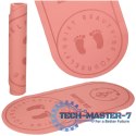 Mata fitness do ćwiczeń jogi skakania na skakance wygłuszająca antypoślizgowa 125x61.5x0,6 cm różowa