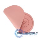 Mata fitness do ćwiczeń jogi skakania na skakance wygłuszająca antypoślizgowa 125x61.5x0,6 cm różowa
