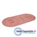 Mata fitness do ćwiczeń jogi skakania na skakance wygłuszająca antypoślizgowa 125x61.5x0,6 cm różowa