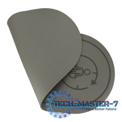 Mata fitness do ćwiczeń jogi skakania na skakance wygłuszająca antypoślizgowa 125x61,5x0,6 cm szara Mata fitness do ćwiczeń jogi skakania na skakance wygłuszająca antypoślizgowa 125x61,5x0,6 cm szara
