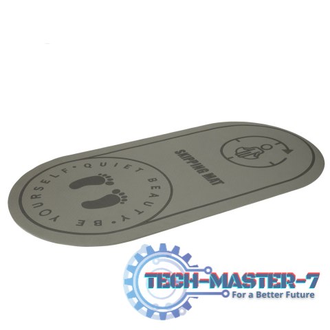 Mata fitness do ćwiczeń jogi skakania na skakance wygłuszająca antypoślizgowa 125x61,5x0,6 cm szara Mata fitness do ćwiczeń jogi skakania na skakance wygłuszająca antypoślizgowa 125x61,5x0,6 cm szara