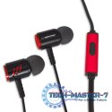 Słuchawki z mikrofonem Douszne ESPERANZA EH207KR (1.2m /3.5 mm minijack wtyk/Czarno-czerwony)