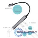 Hub USB-C 1x USB 3.0 + 3x USB 2.0