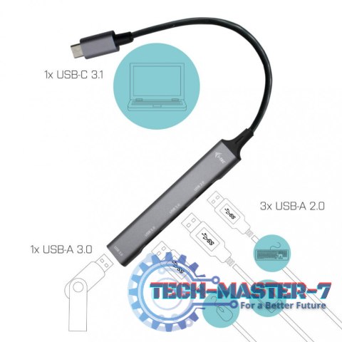 Hub USB-C 1x USB 3.0 + 3x USB 2.0 Hub USB-C 1x USB 3.0 + 3x USB 2.0