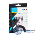 KABEL USB 4W1 2XUSB-C, MICROUSB, LIGHTNING