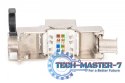 Moduł Keystone RJ45 (8P8C) kat. 8.1 STP, ekranowany, beznarzędziowy, stalowy